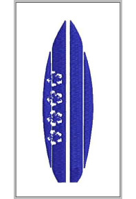 Msc019 - Hibiscus surf board